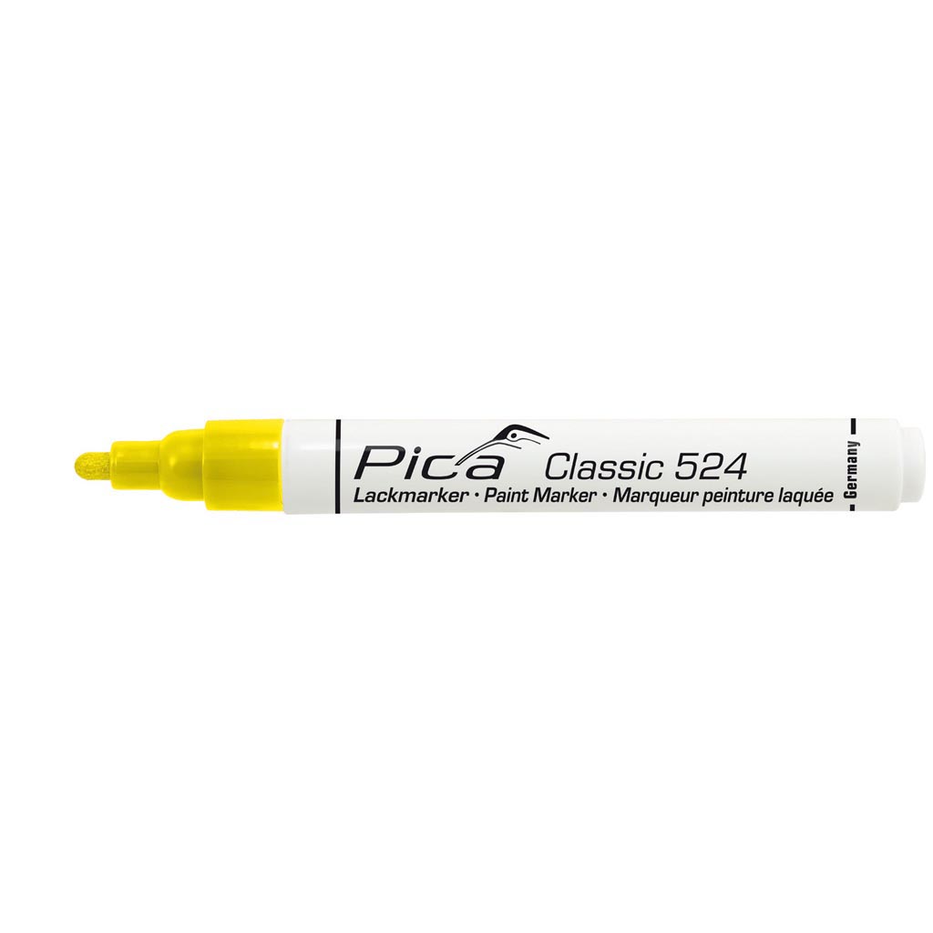 PICA maalikynä keltainen, 2-4mm 524 Classic