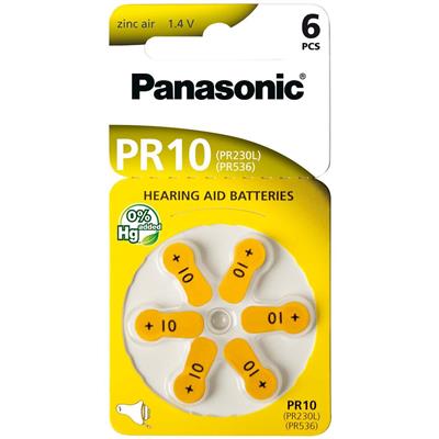 PANASONIC Zinc Air PR-230(10)/6LB 6kpl/pkt