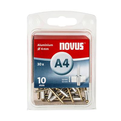 NOVUS Alu-niitti A4x10mm 30kpl