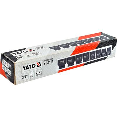 YATO Voimahylsysarja 3/4" 22-41mm 8-os
