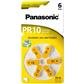 PANASONIC Zinc Air PR-230(10)/6LB 6kpl/pkt