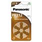 PANASONIC Zinc Air PR-312(41)/6LB 6kpl/pkt